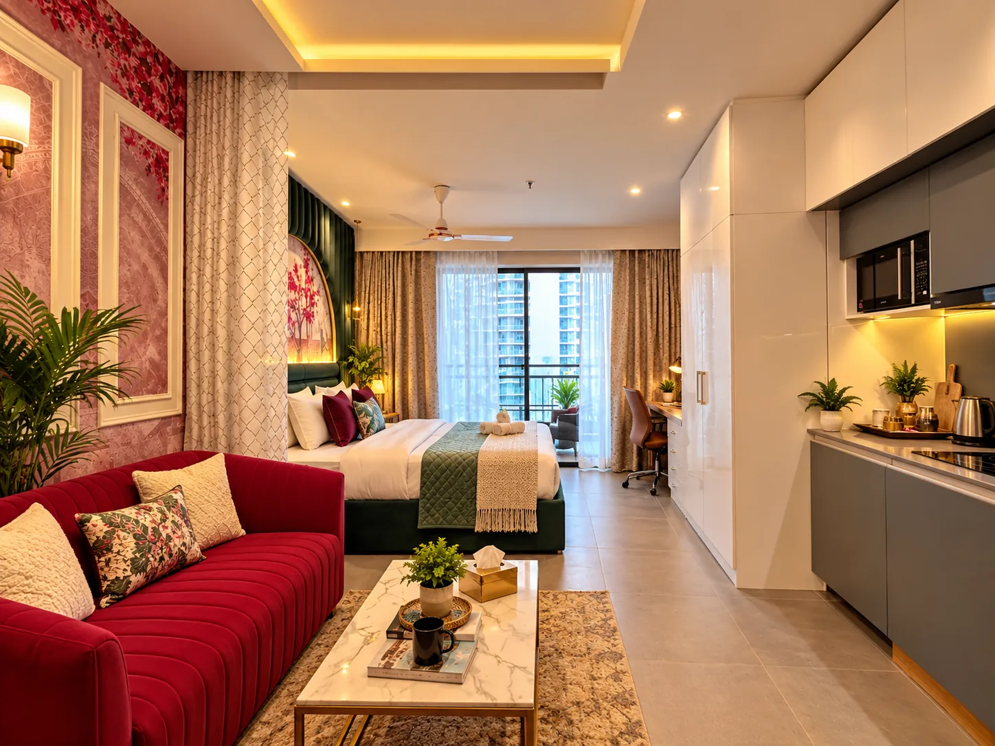 Long stay apartment with kitchen at Mulberry Homes, Supernova Spira Noida