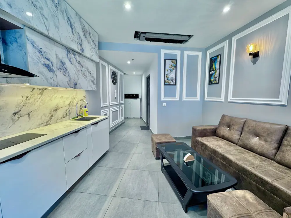 Hallway and living area at Mulberry Homes Supernova Noida