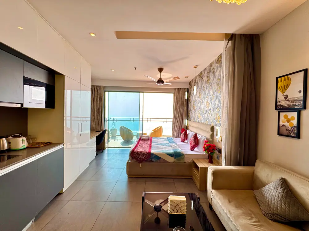 Living and dining area at Mulberry Homes Supernova Spira Noida