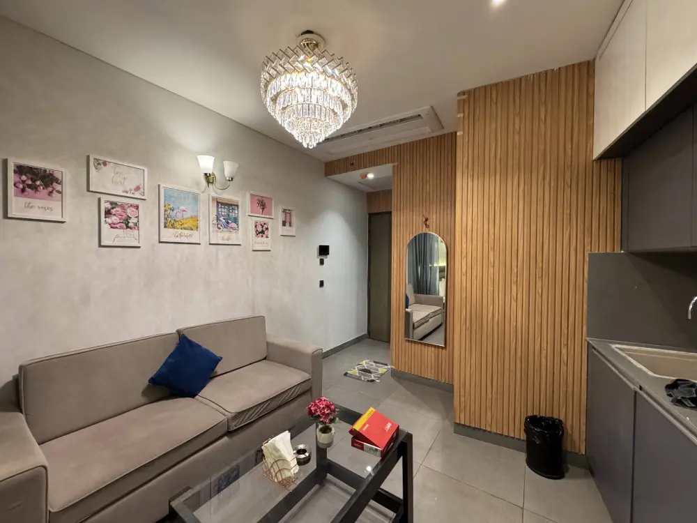 birthday decor in private room at Supernova Spira Mulberry Homes Noida