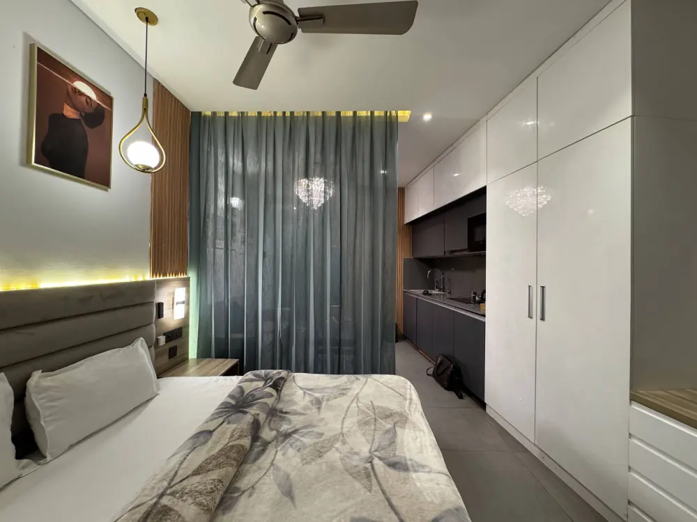 wide angle bedroom view at Mulberry Homes Supernova Spira Noida