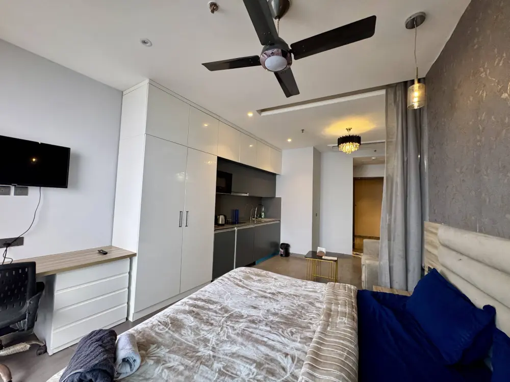 living and dining area in CityGlow 28 Supernova Spira Noida