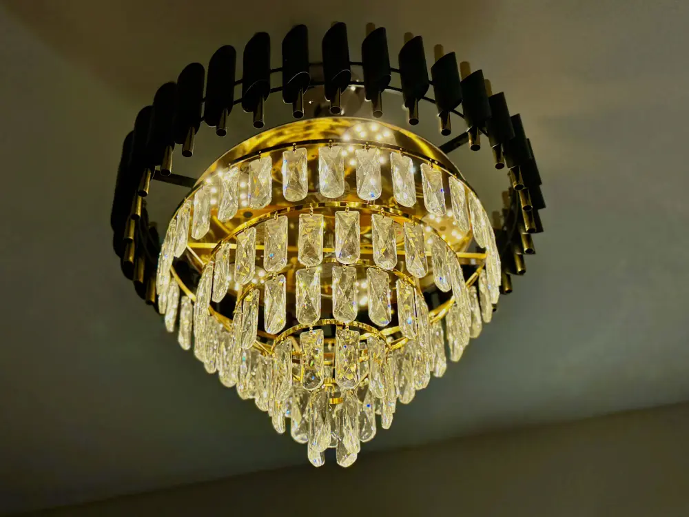 Supernova Spira flat with chandelier at Panorama 32 Noida