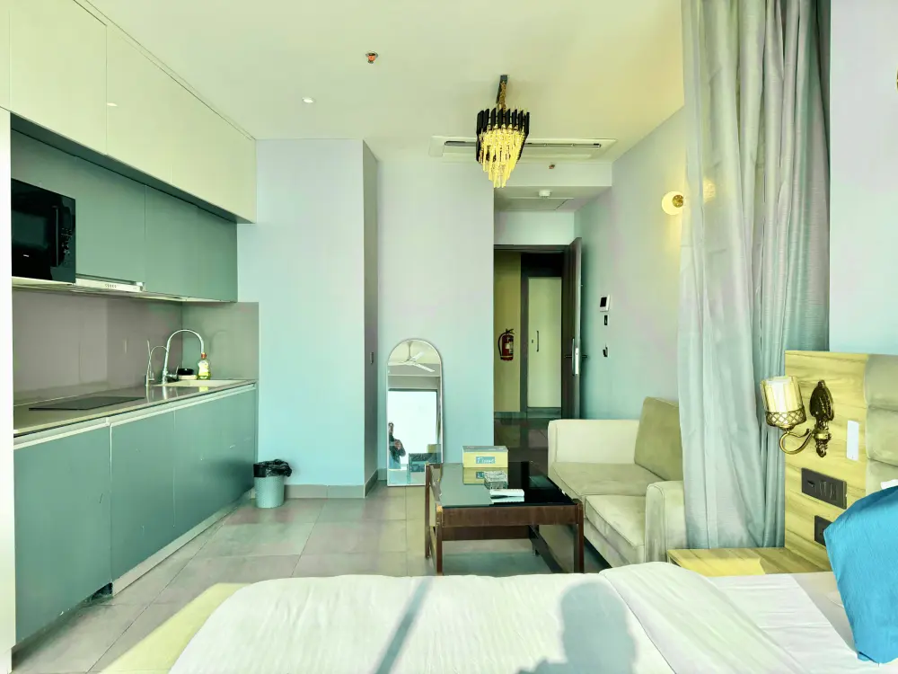 Airbnb room with view at Spira Supernova Noida Mulberry Homes