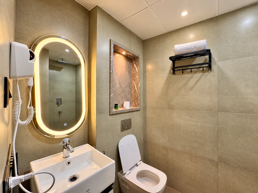 Bathroom · Vanity at RiverBliss 28, Supernova Spira Noida