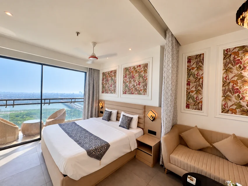 Living · Modern Lounge at RiverBliss 28, Supernova Spira Noida