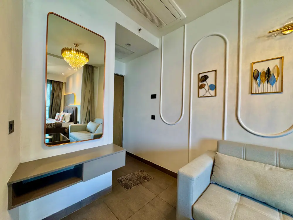 dressing mirror and wardrobe at Panorama 32 Supernova Spira Noida
