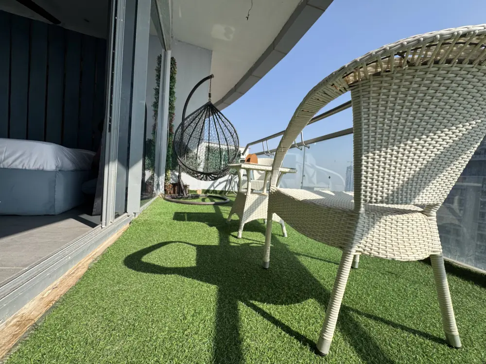 Panoramic balcony view at Mulberry Homes Supernova Noida