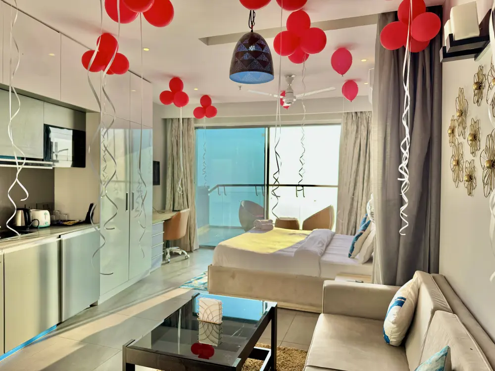 Supernova Mulberry Homes Noida festive decorated room