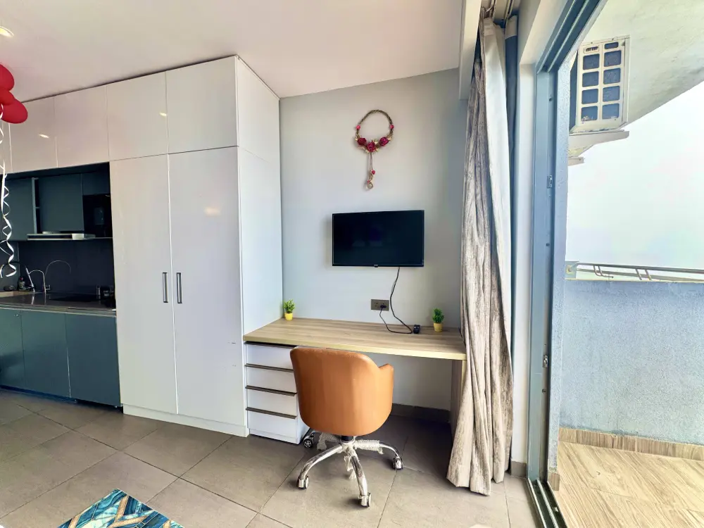 Supernova Noida Sector 94 bedroom with TV unit