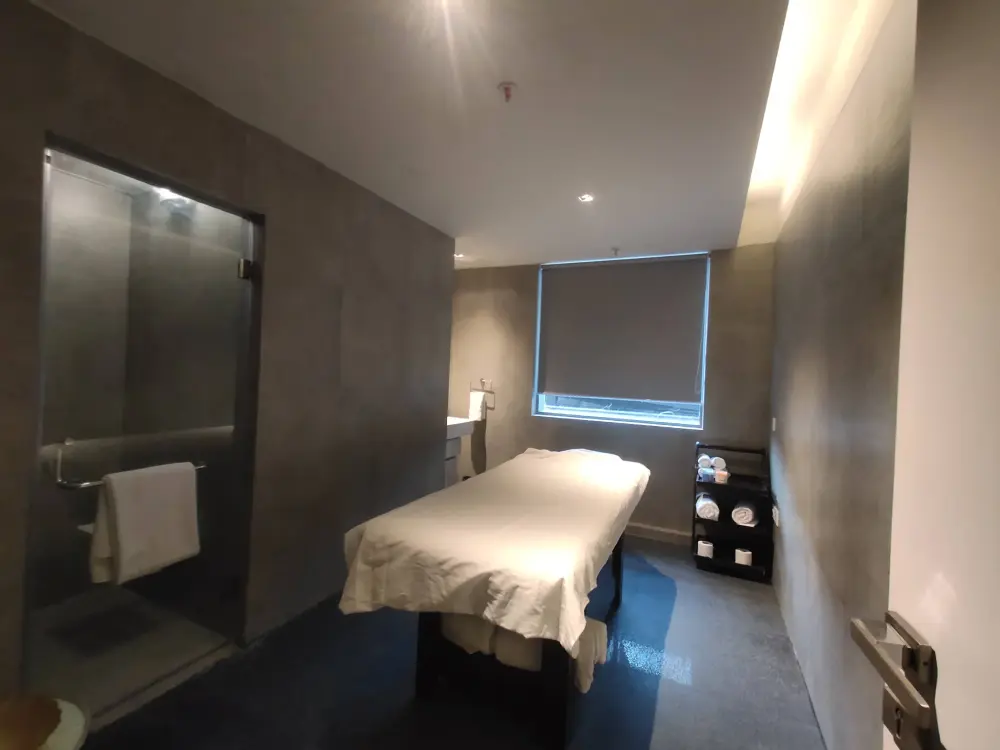 Bedroom with mood lighting at Mulberry Homes Supernova Spira Noida