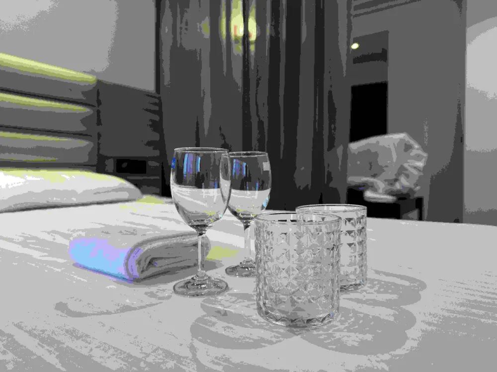 Dining area with glassware at Mulberry Homes Supernova Spira Noida