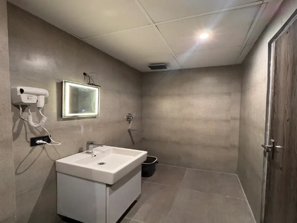 Premium bathroom interior at Supernova 94 Noida Airbnb stay