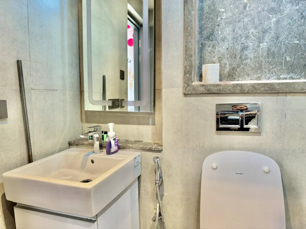 Interior hallway design at SkyRiver 43 Supernova Spira Noida