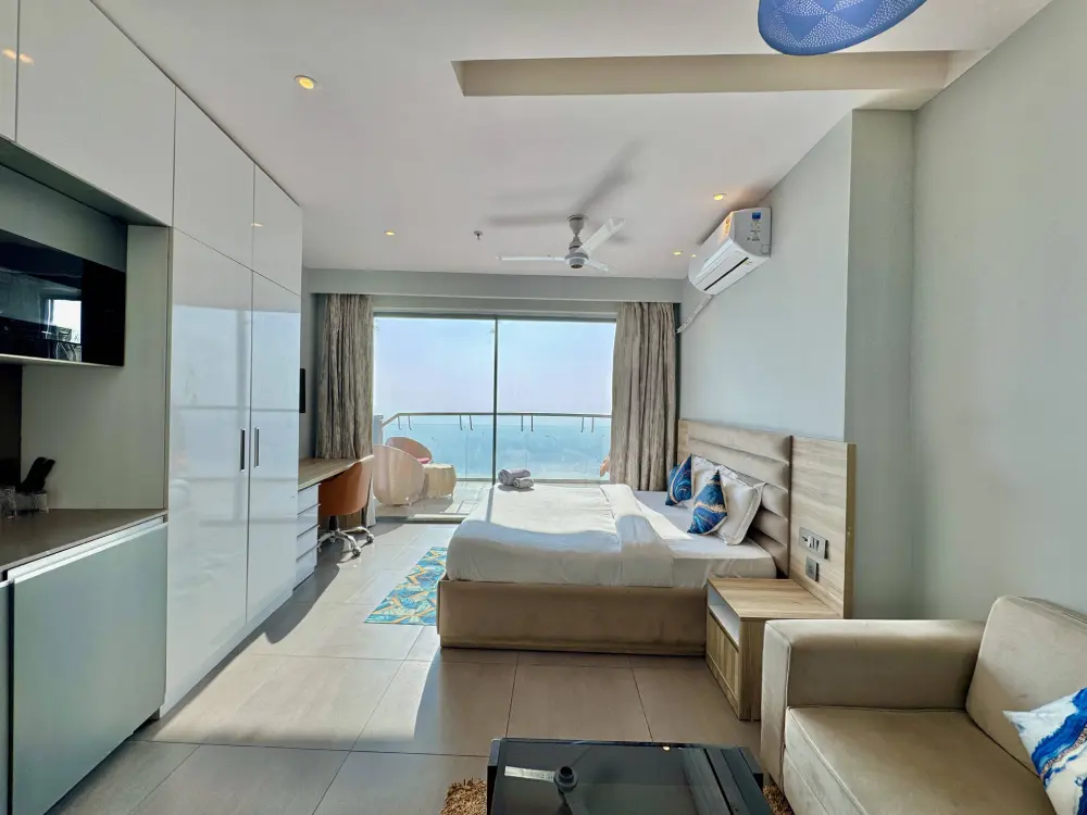 Bedroom view at SkyRiver 43 luxury apartment Sector 94 Noida