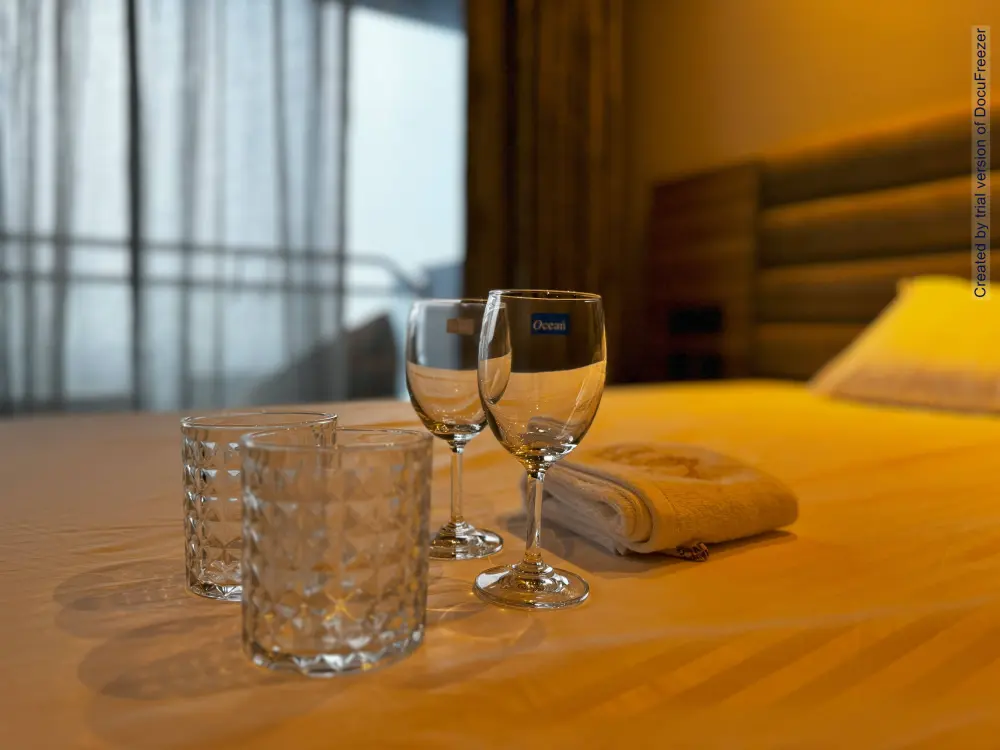 Dining setup in Supernova MulberryHomes city view apartment Noida